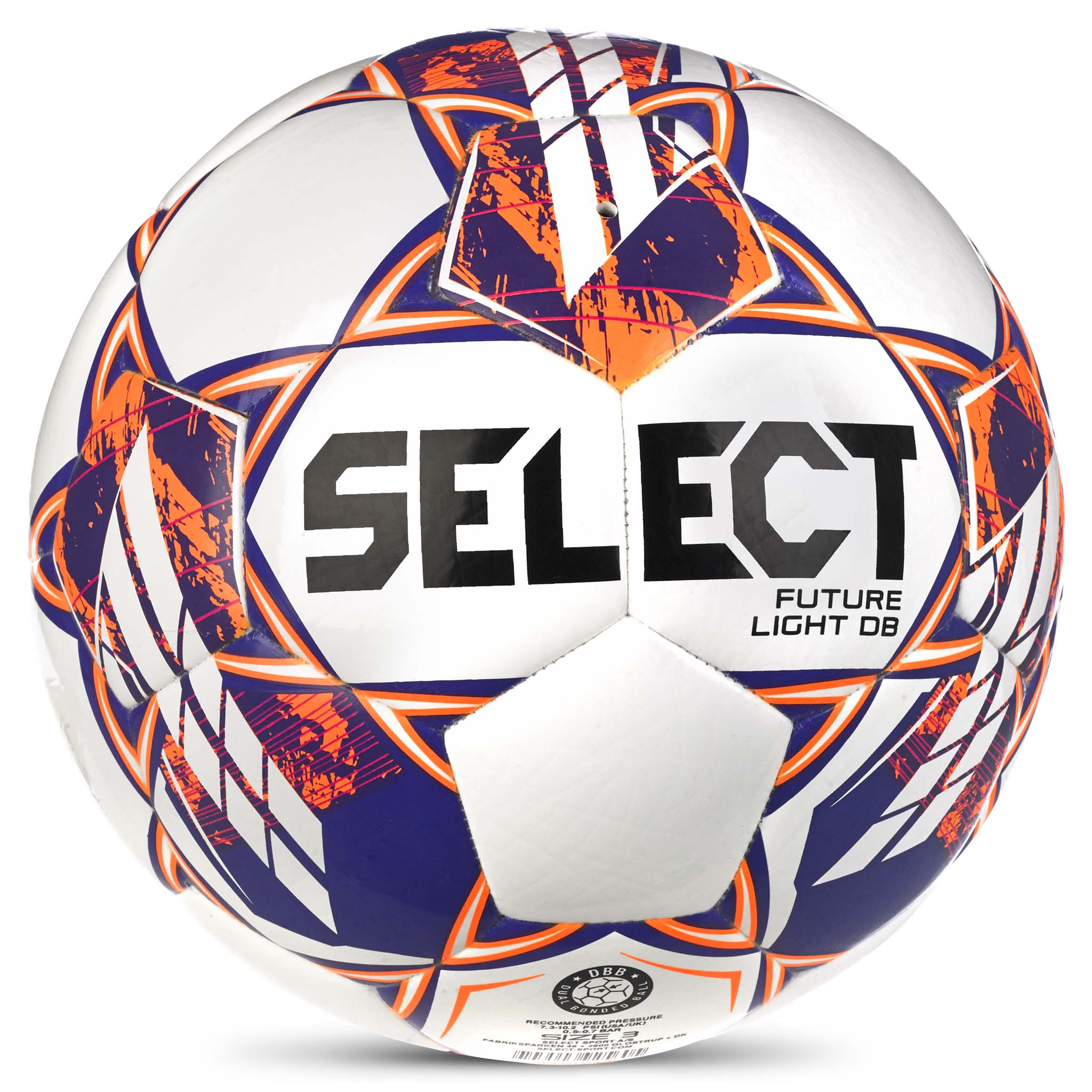 Select Ballon Future Light DB V23 - Blanc/Orange/Bleu Enfant